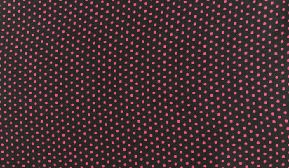 Штапель черный в розовый горох ХБ-038/1