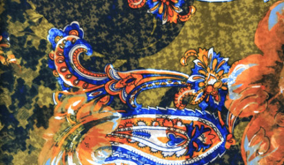 Штапель с ярким принтом ХБ-003