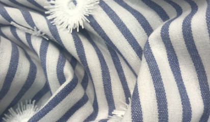 Лен в полоску 050/1