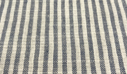 Лен серый в полоску  060/2