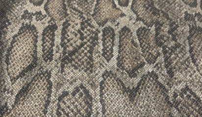 Лен принтованный бежево-коричневый с напылением 9093940