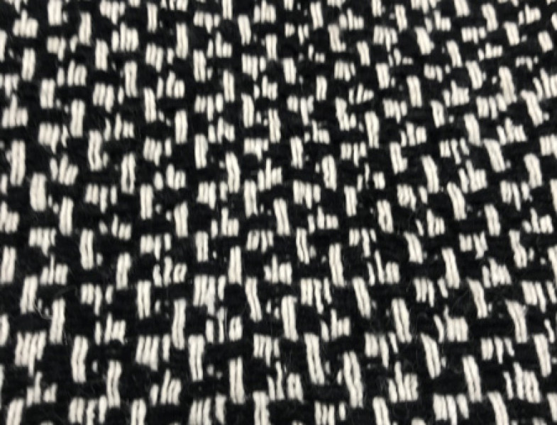 Курточная ткань двухсторонняя черная/черно-белая КТ - 022