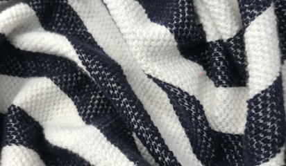 Трикотаж в сине-белую полоску ТР-315