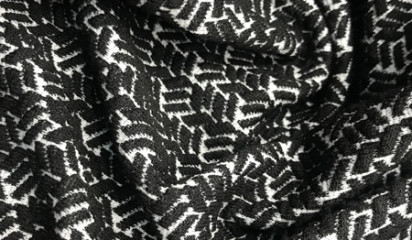 Трикотаж черно-белый ТР-40830