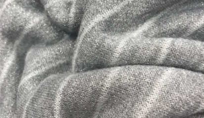 Футер серый с люрексом в белую полоску ТР-330