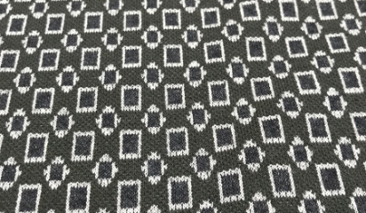 Трикотаж серо-зеленый с орнаментом ТР-М3377